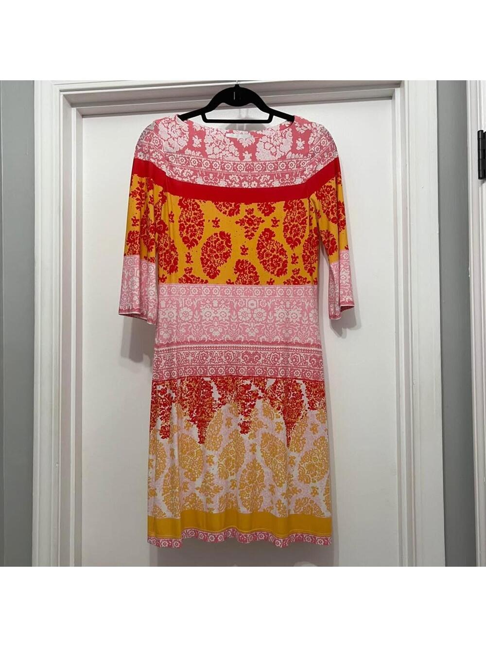 Donna Morgan Colorful Patterned Dress Size 4